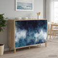 vidaXL Bufet RAALTE Sonoma 102 x 33 x 75 cm Drewno inżynieryjne