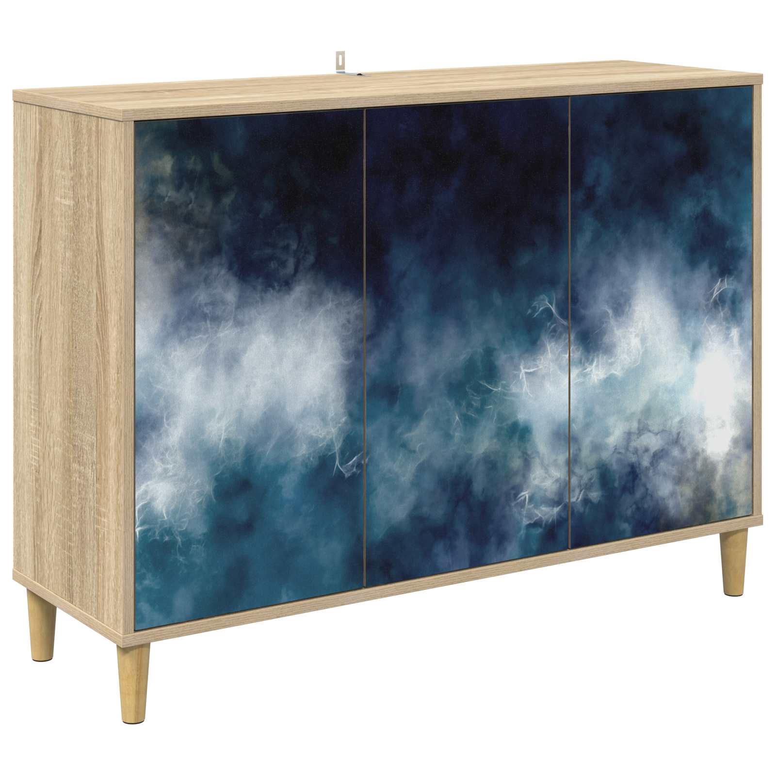 vidaXL Bufet RAALTE Sonoma 102 x 33 x 75 cm Drewno inżynieryjne