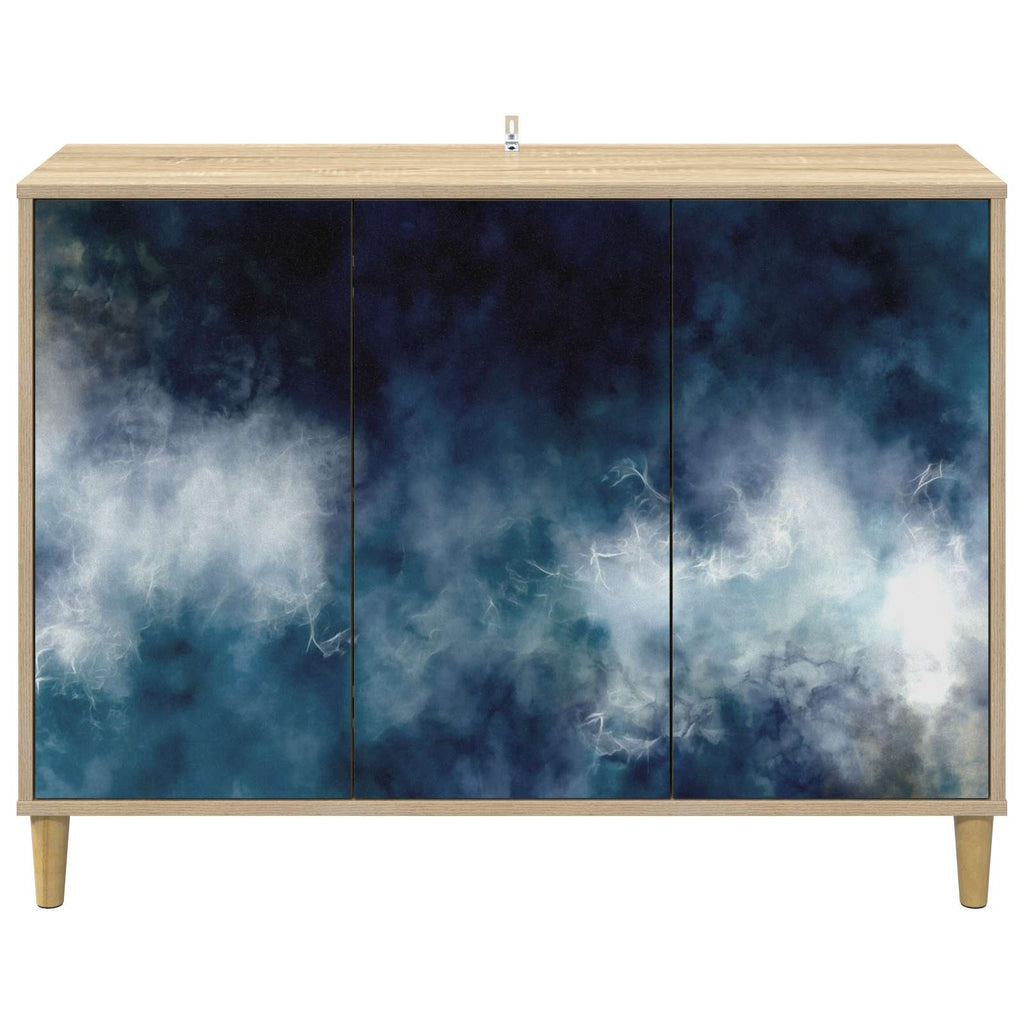 vidaXL Bufet RAALTE Sonoma 102 x 33 x 75 cm Drewno inżynieryjne