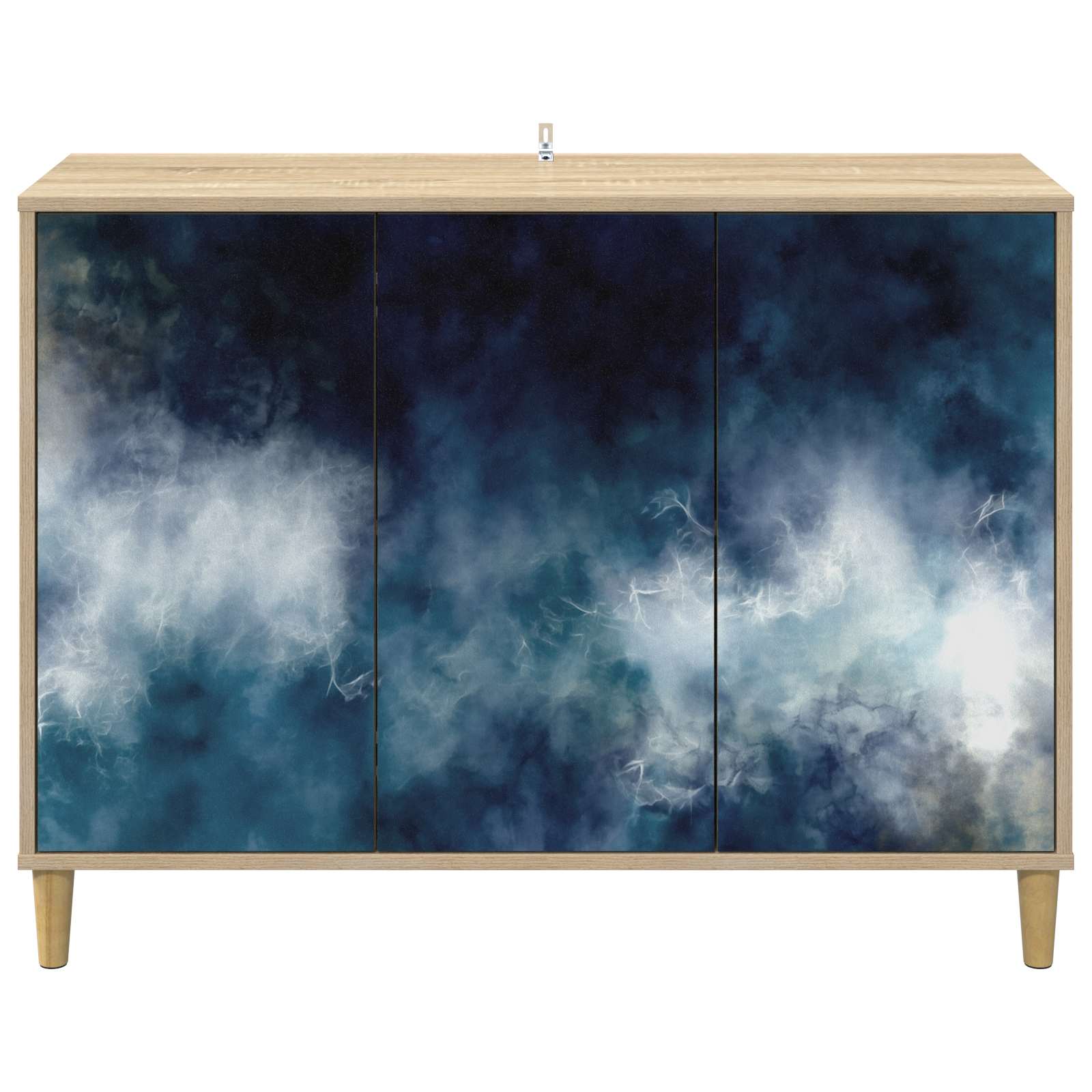 vidaXL Bufet RAALTE Sonoma 102 x 33 x 75 cm Drewno inżynieryjne