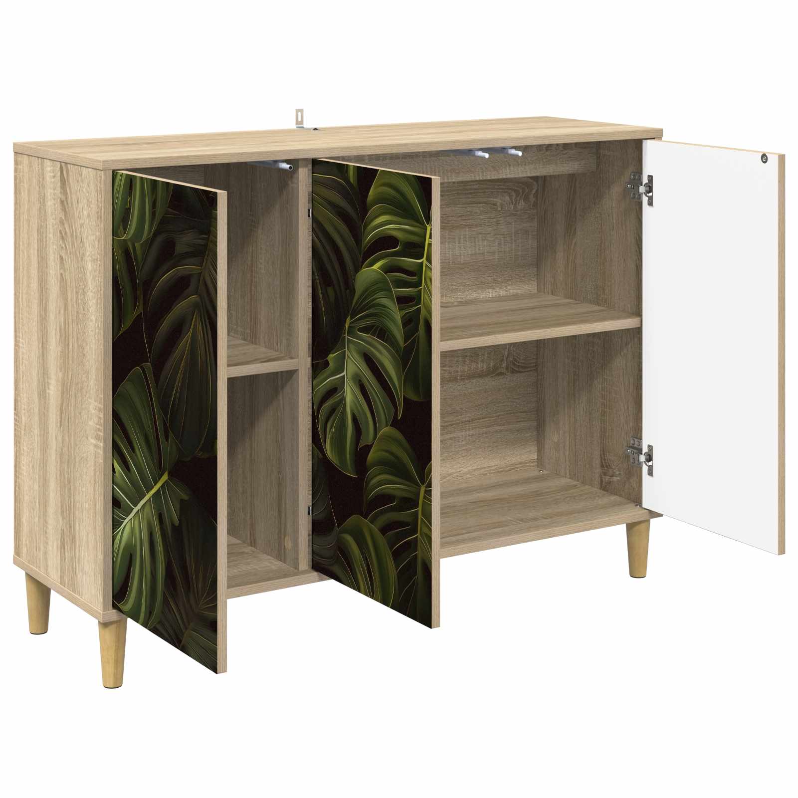 vidaXL Bufet ELBURG Sonoma 102 x 33 x 75 cm Drewno inżynieryjne