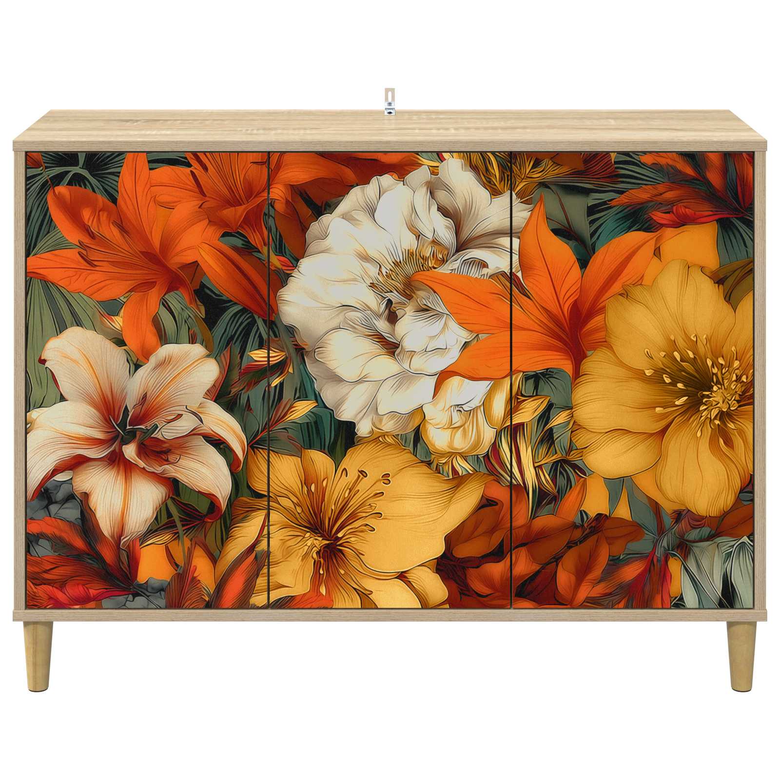 vidaXL Bufet GENNEP Sonoma 102 x 33 x 75 cm Drewno inżynieryjne