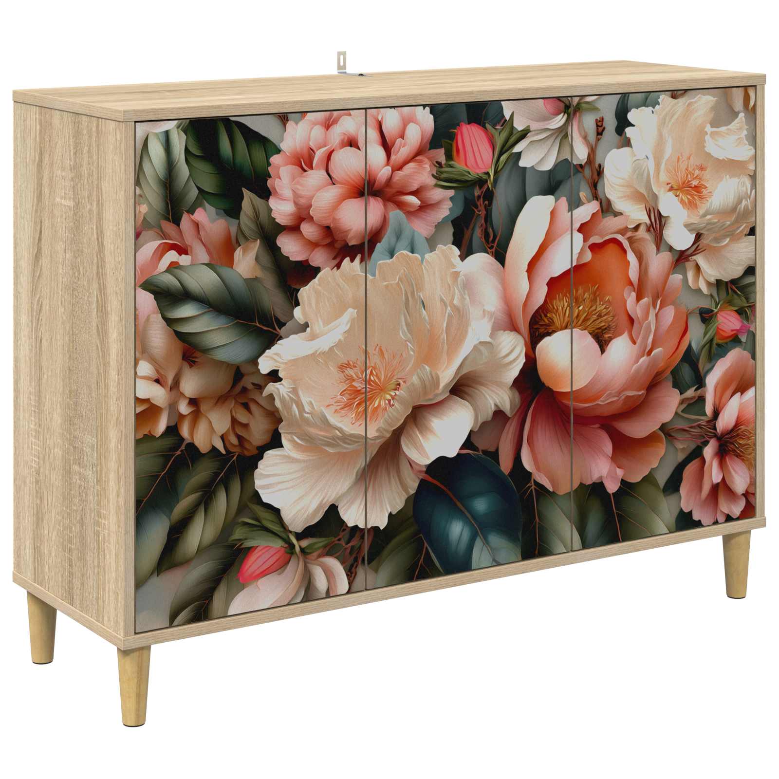 vidaXL Bufet BORNE Sonoma 102 x 33 x 75 cm Drewno inżynieryjne