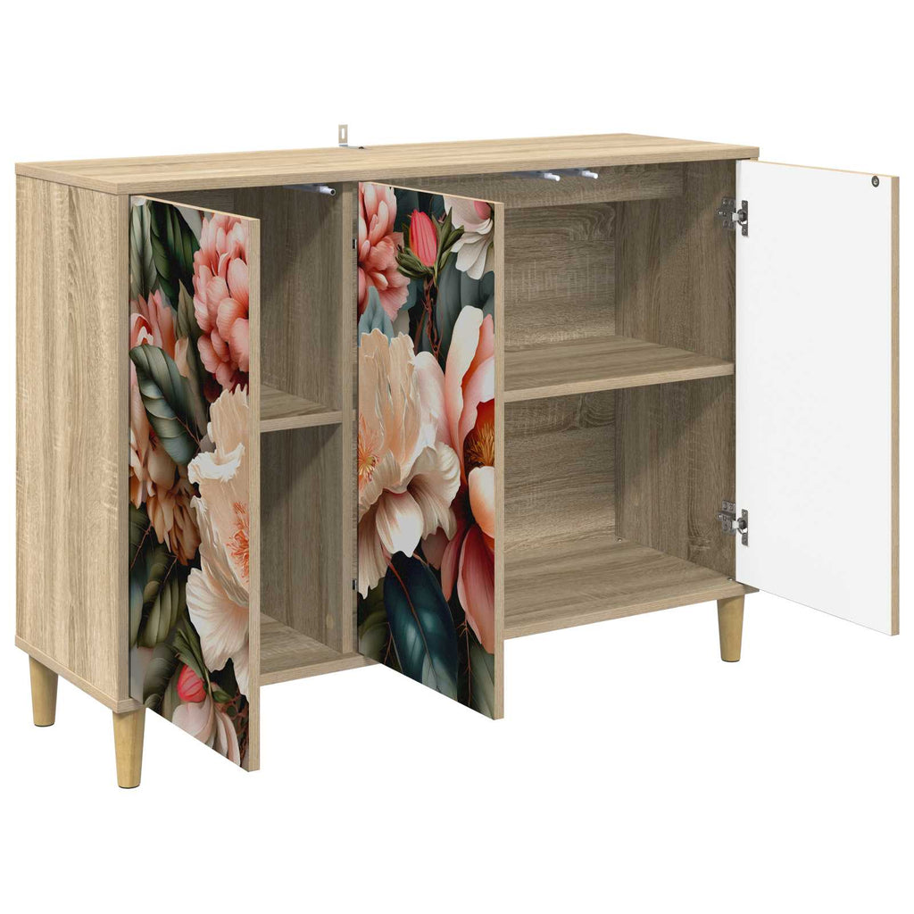 vidaXL Bufet BORNE Sonoma 102 x 33 x 75 cm Drewno inżynieryjne