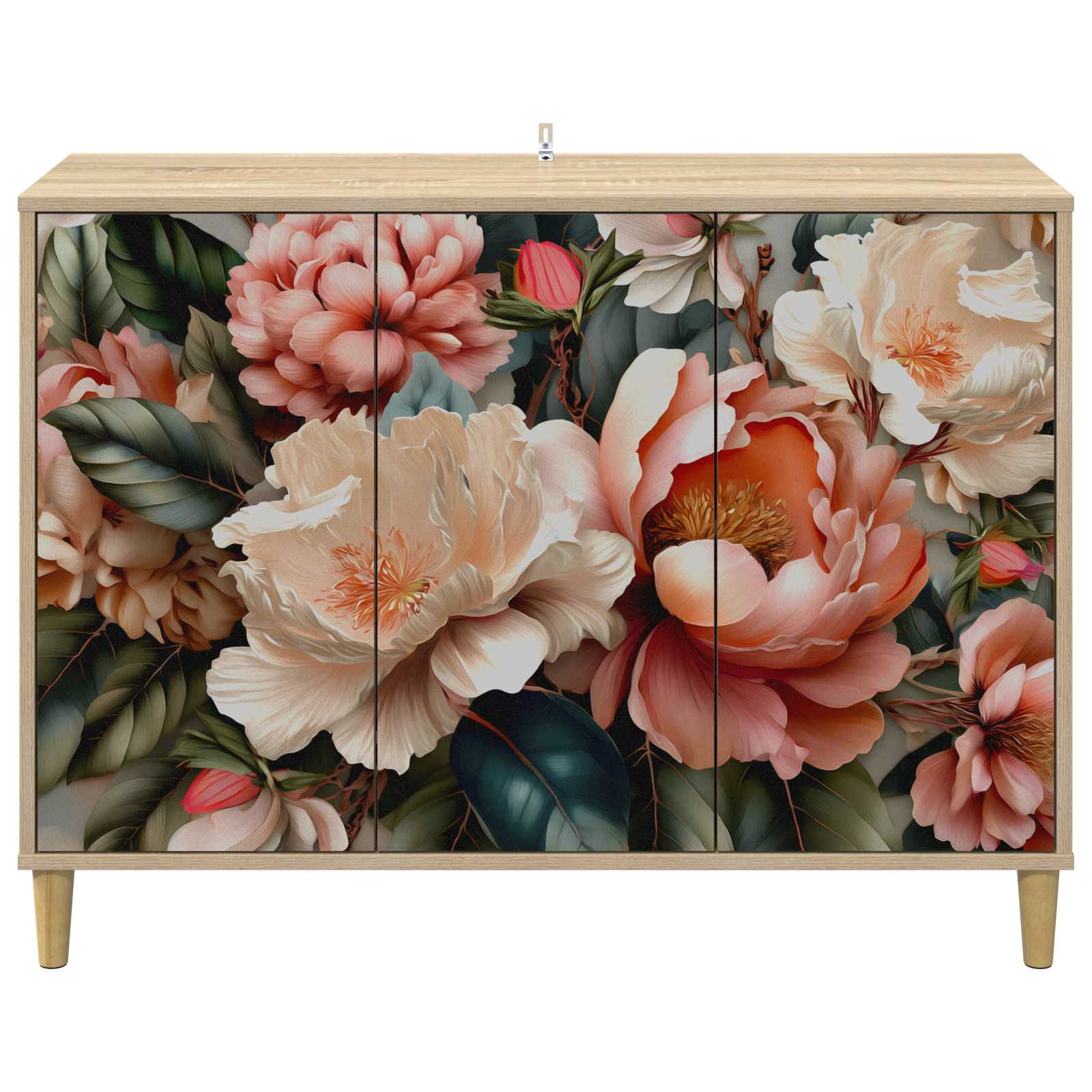 vidaXL Bufet BORNE Sonoma 102 x 33 x 75 cm Drewno inżynieryjne