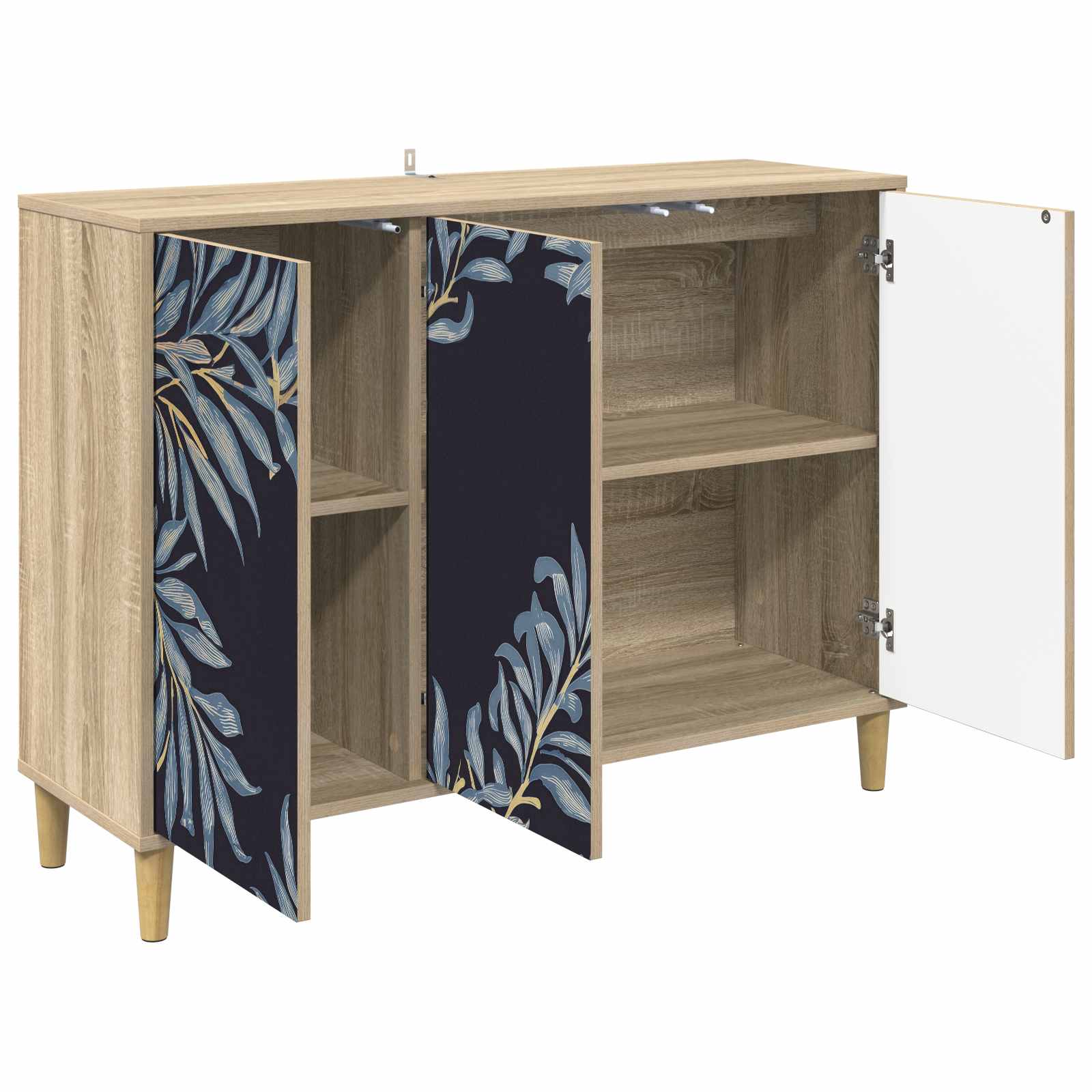 vidaXL Bufet DOKKUM Sonoma 102 x 33 x 75 cm Drewno inżynieryjne