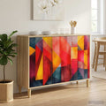 vidaXL Bufet HEESCH Sonoma 102 x 33 x 75 cm Drewno inżynieryjne