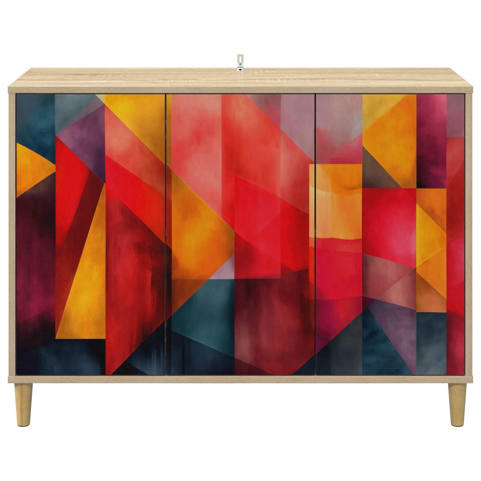 vidaXL Bufet HEESCH Sonoma 102 x 33 x 75 cm Drewno inżynieryjne