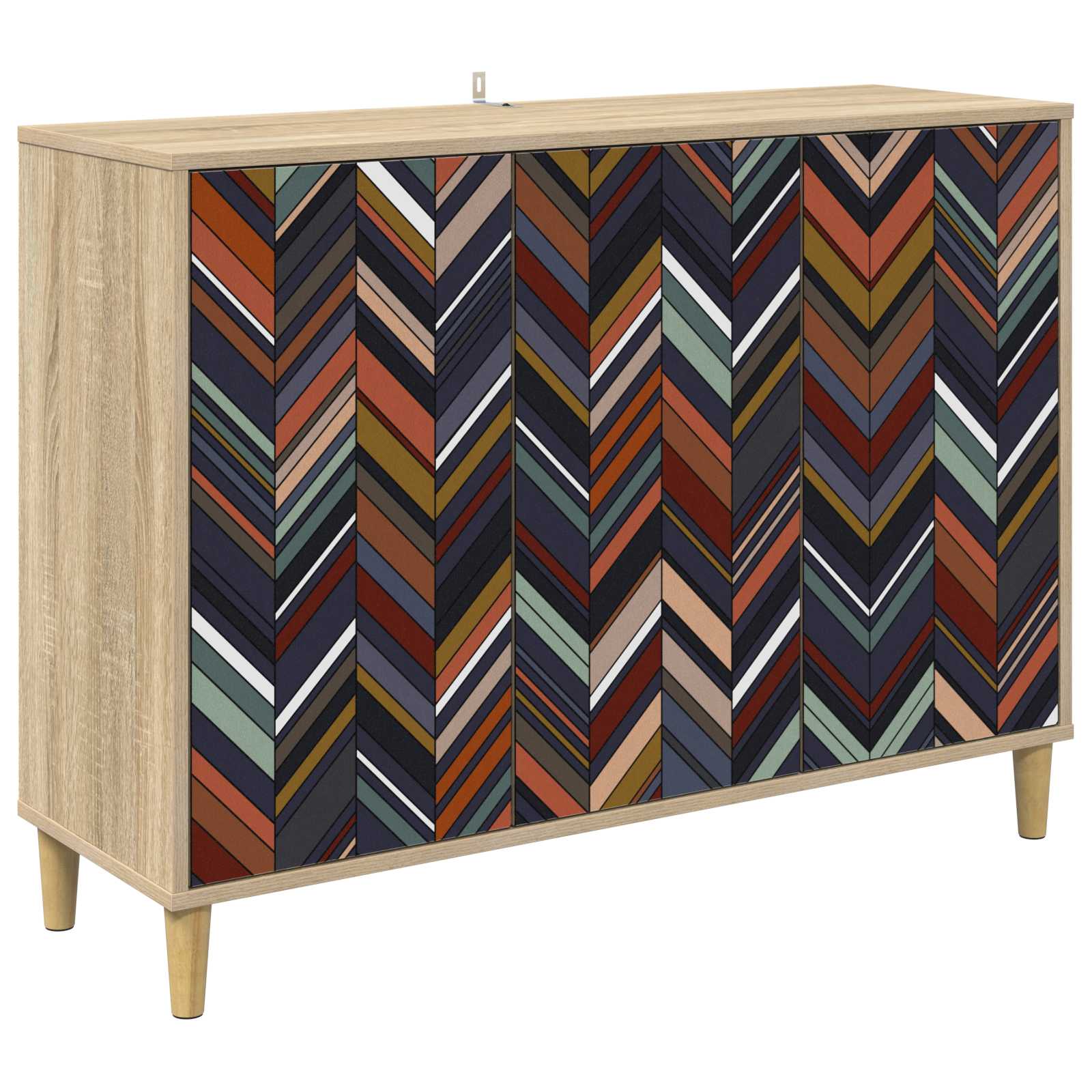 vidaXL Bufet OMMEN Sonoma 102 x 33 x 75 cm Drewno inżynieryjne