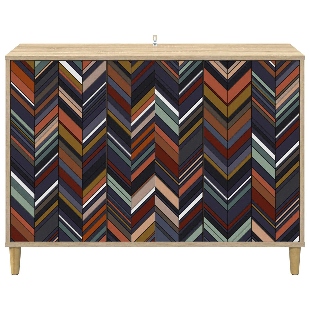 vidaXL Bufet OMMEN Sonoma 102 x 33 x 75 cm Drewno inżynieryjne