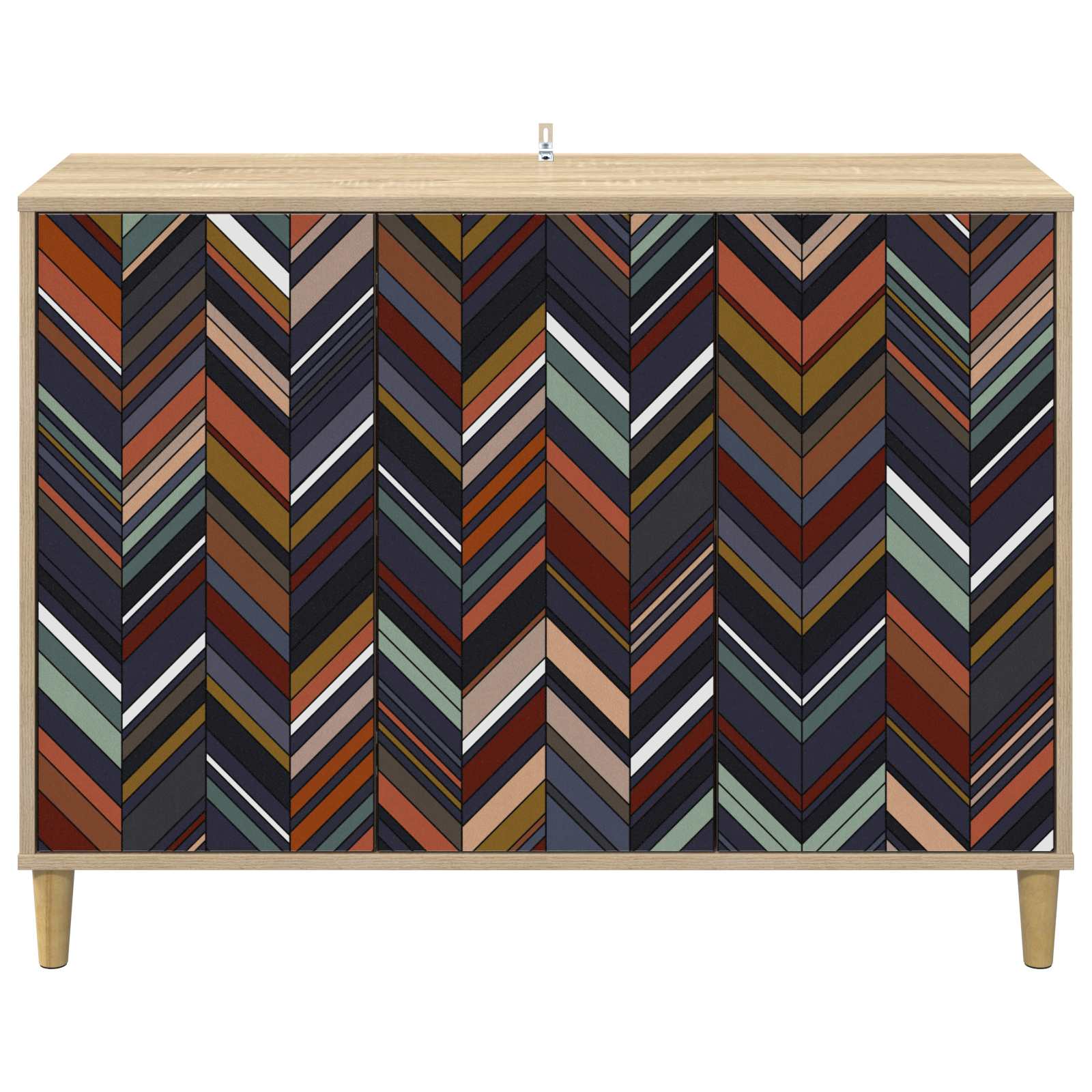 vidaXL Bufet OMMEN Sonoma 102 x 33 x 75 cm Drewno inżynieryjne