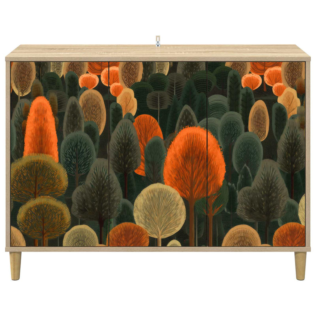 vidaXL Bufet ZAANDAM Sonoma 102 x 33 x 75 cm Drewno inżynieryjne