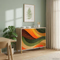 vidaXL Bufet BONN Sonoma 102 x 33 x 75 cm Drewno inżynieryjne