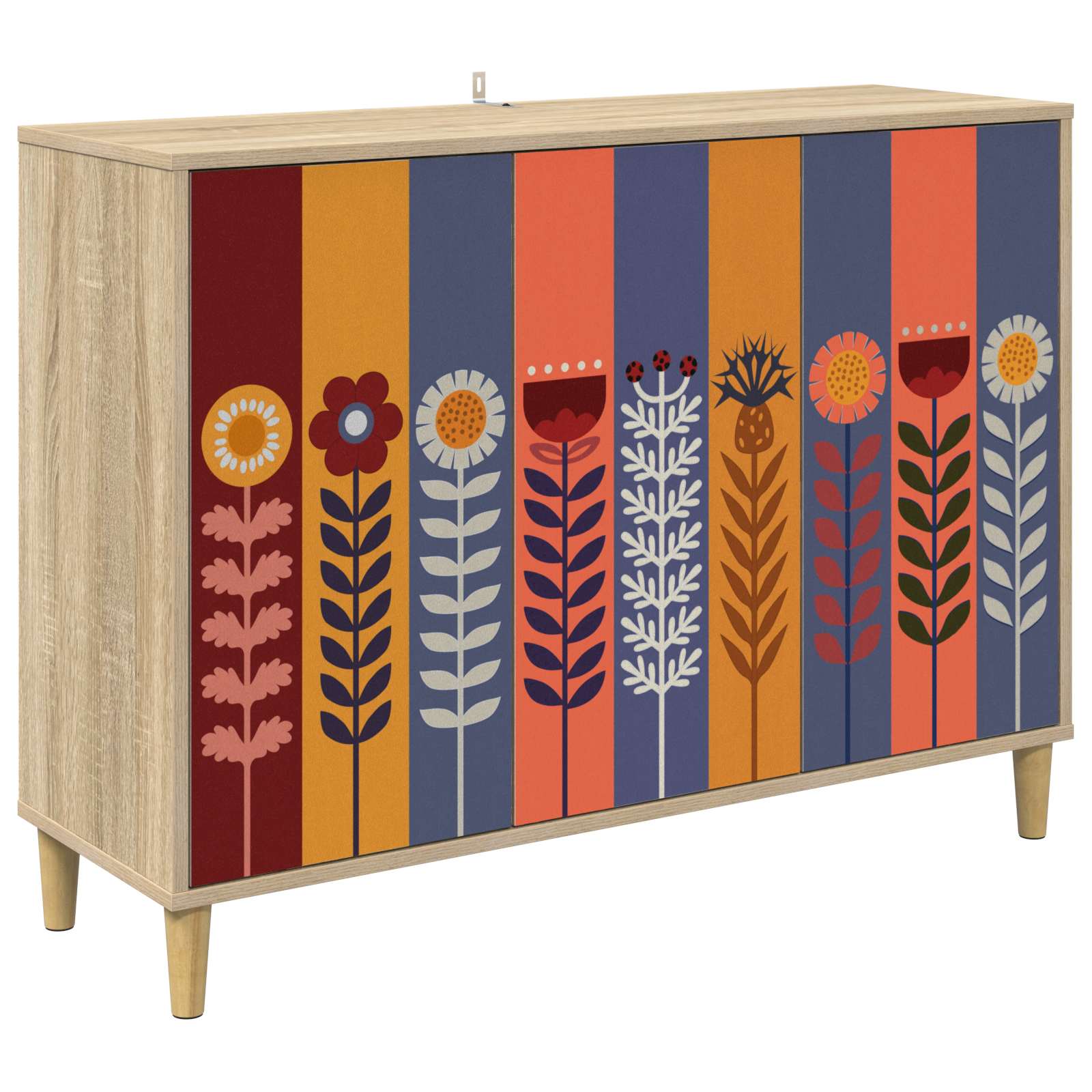 vidaXL Bufet ESSEN Sonoma 102 x 33 x 75 cm Drewno inżynieryjne