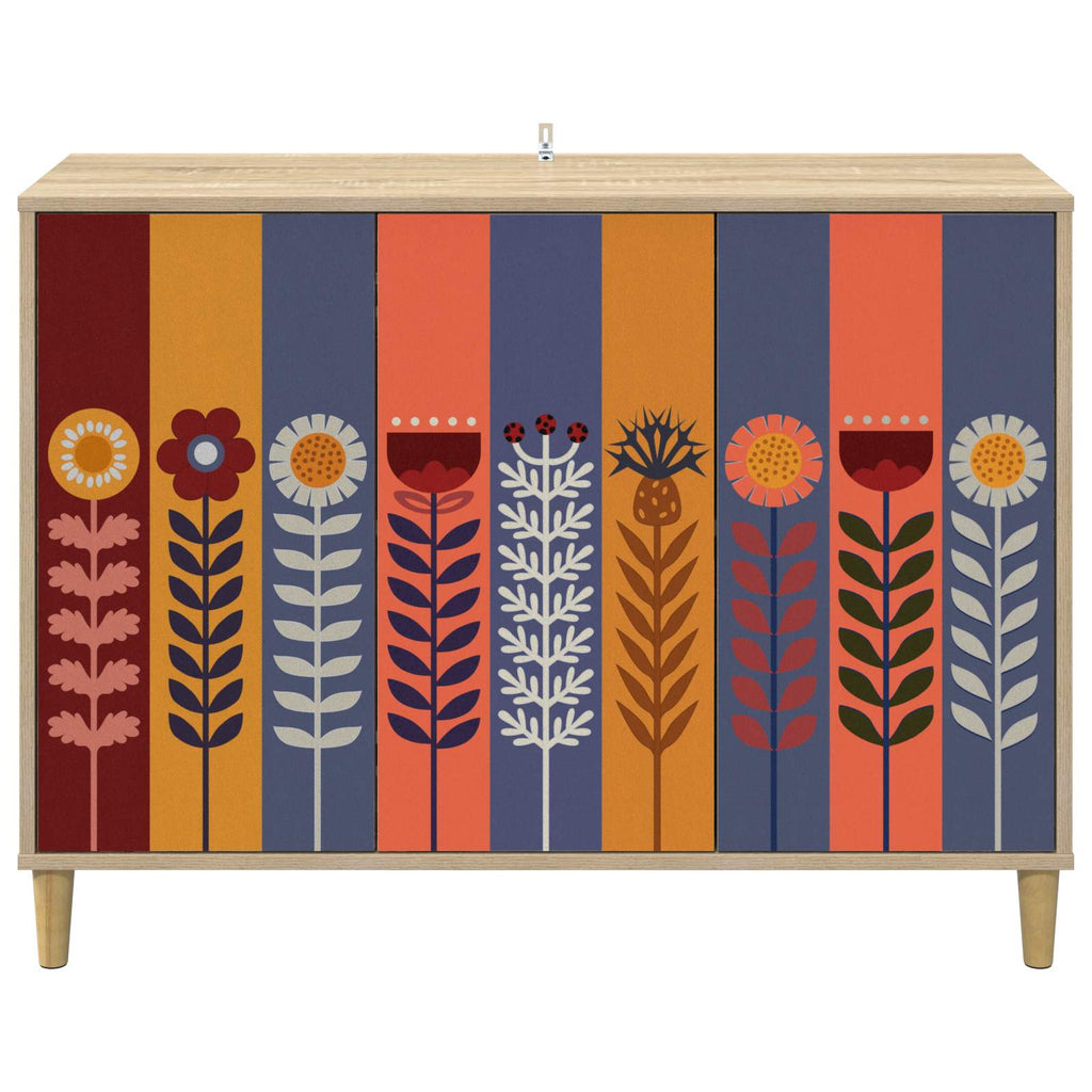 vidaXL Bufet ESSEN Sonoma 102 x 33 x 75 cm Drewno inżynieryjne