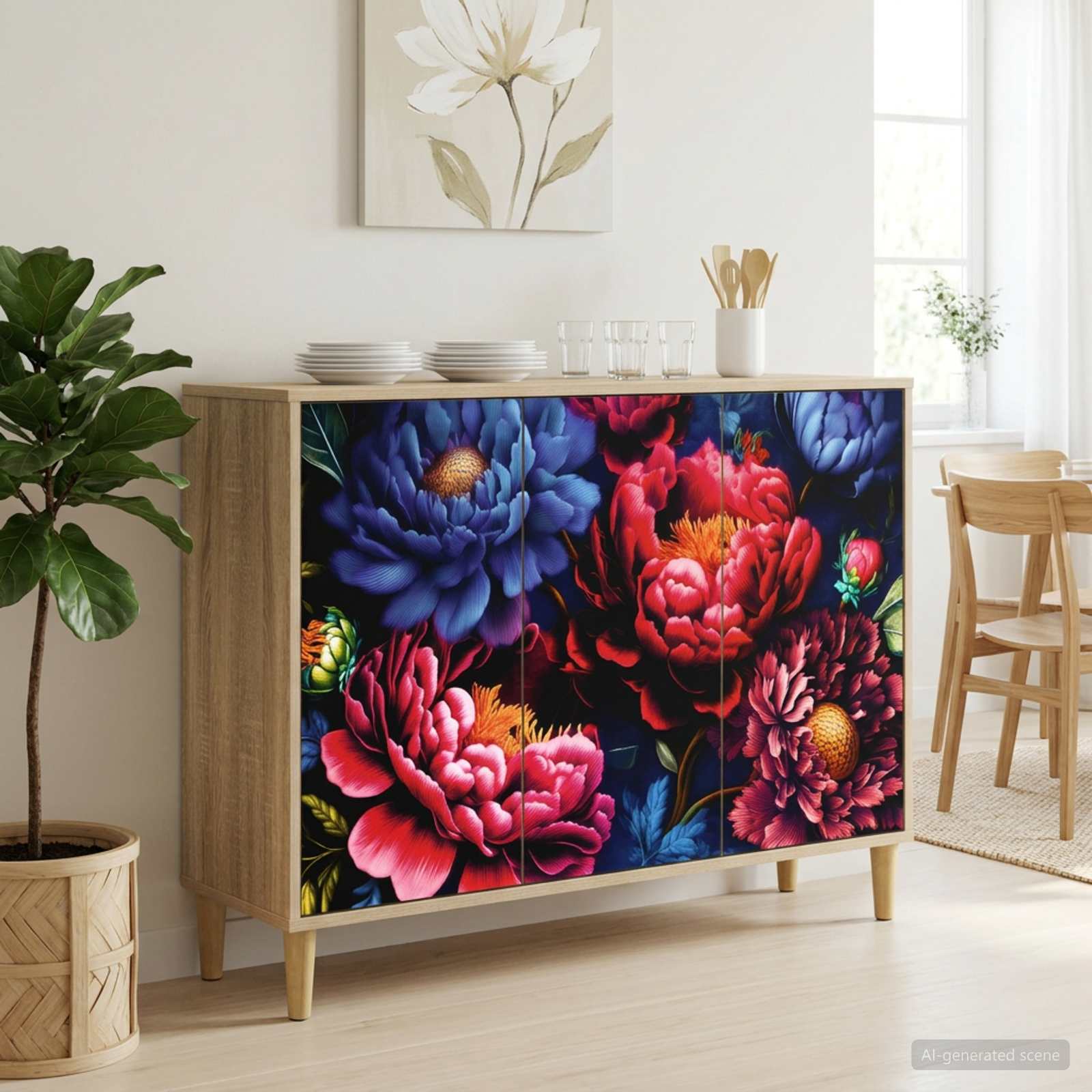 vidaXL Bufet KIEL Sonoma 102 x 33 x 75 cm Drewno inżynieryjne