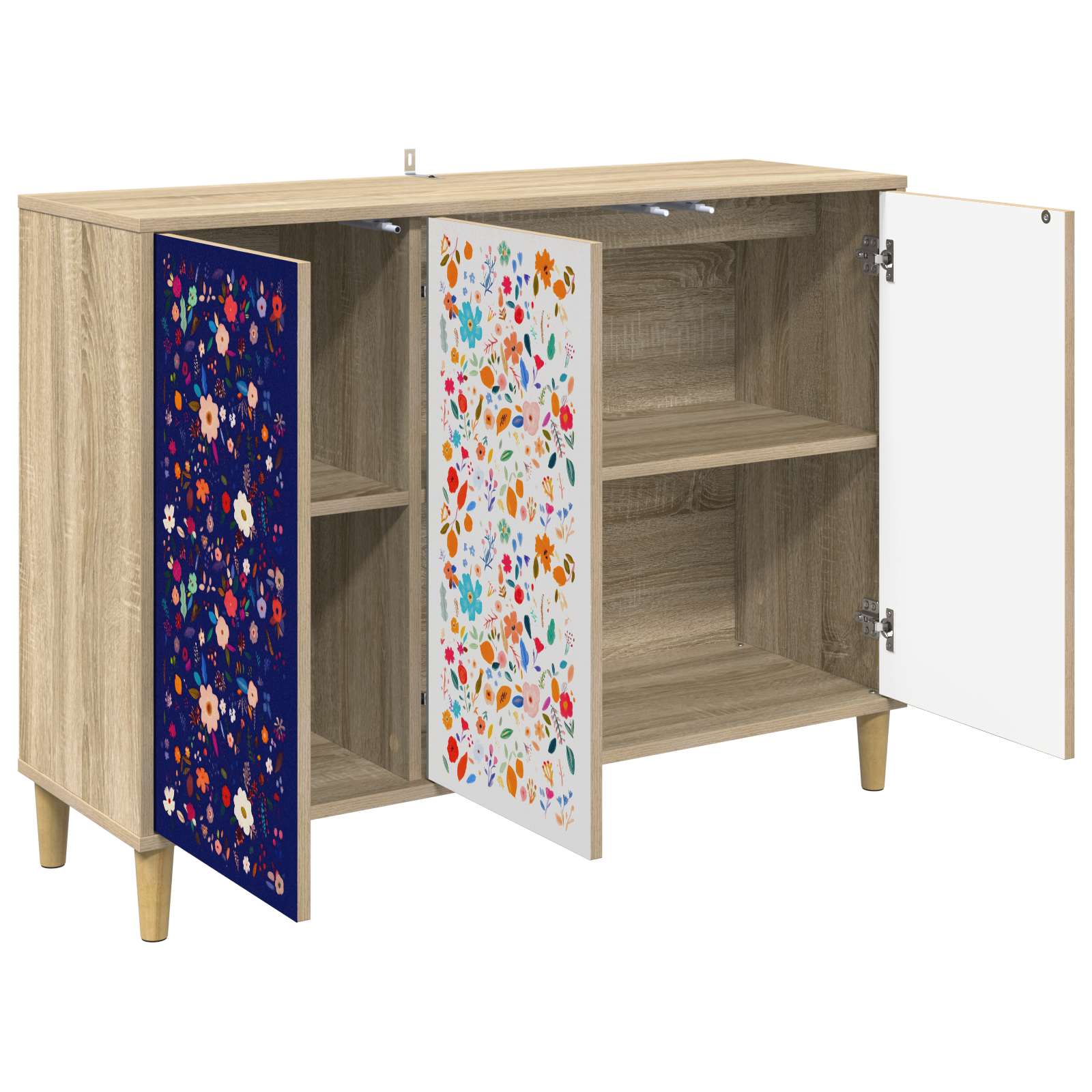 vidaXL Bufet MAINZ Sonoma 102 x 33 x 75 cm Drewno inżynieryjne