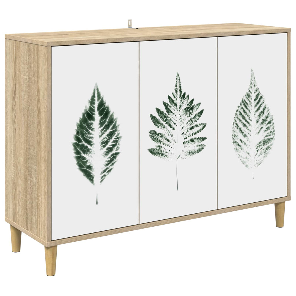 vidaXL Bufet HANAU Sonoma 102 x 33 x 75 cm Drewno inżynieryjne