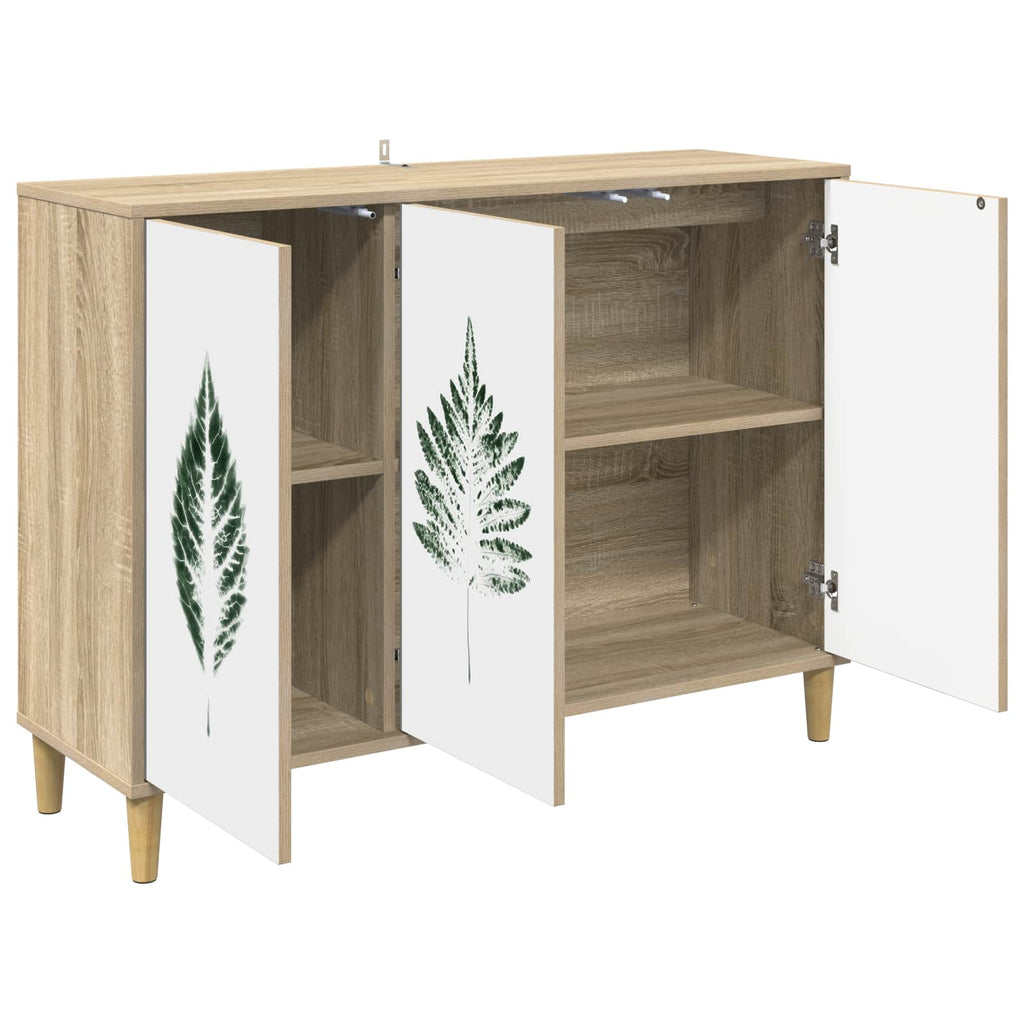 vidaXL Bufet HANAU Sonoma 102 x 33 x 75 cm Drewno inżynieryjne