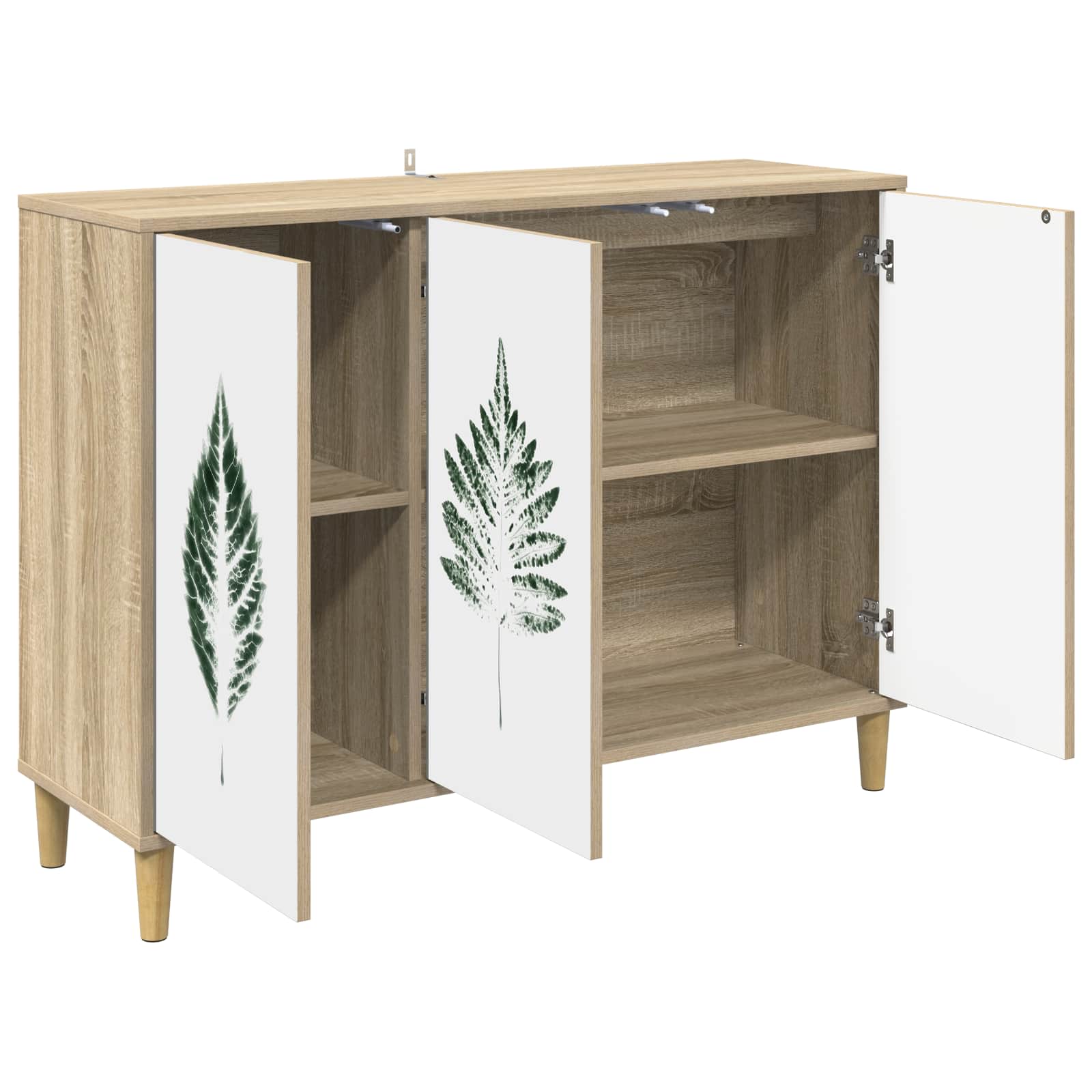 vidaXL Bufet HANAU Sonoma 102 x 33 x 75 cm Drewno inżynieryjne