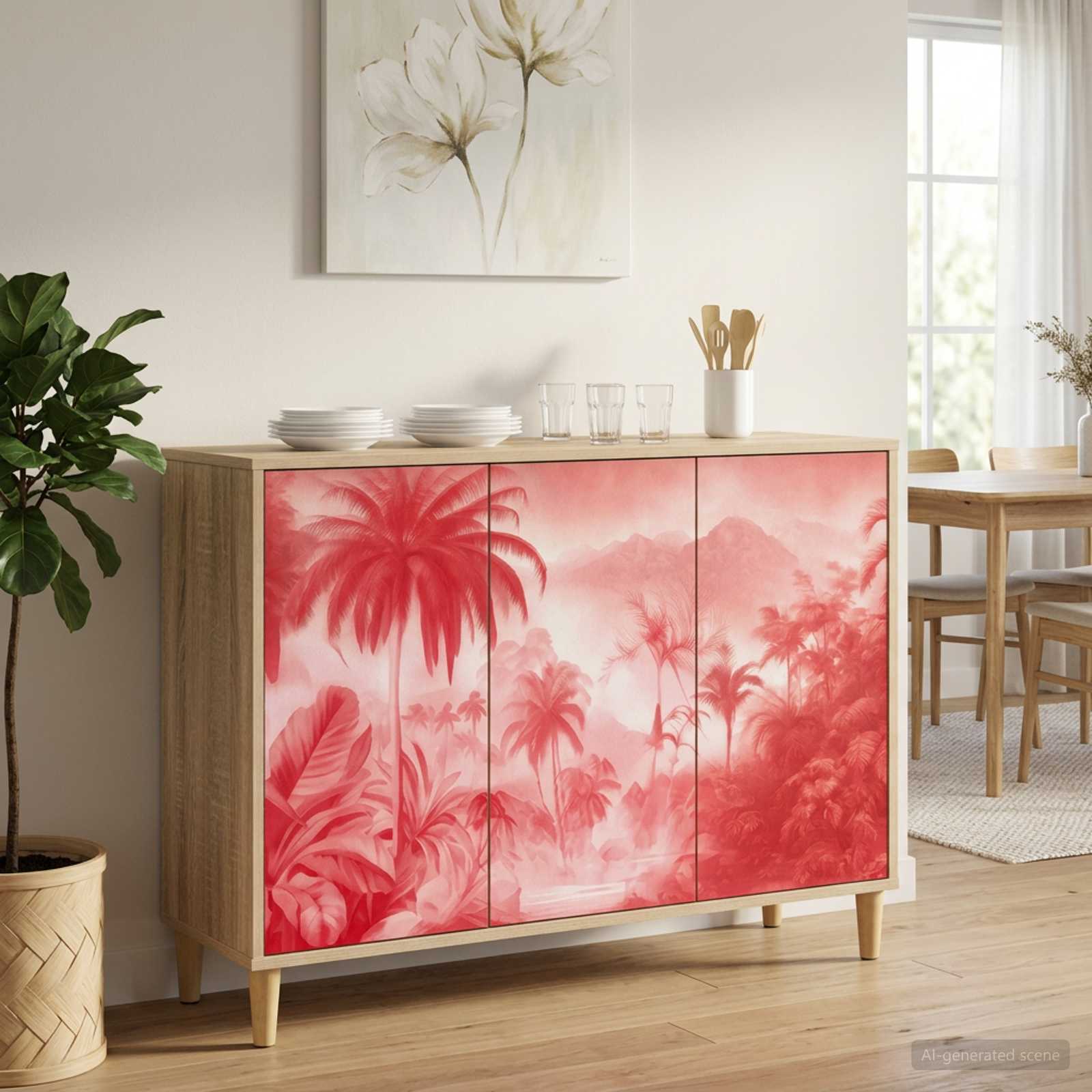 vidaXL Bufet AACHEN Sonoma 102 x 33 x 75 cm Drewno inżynieryjne