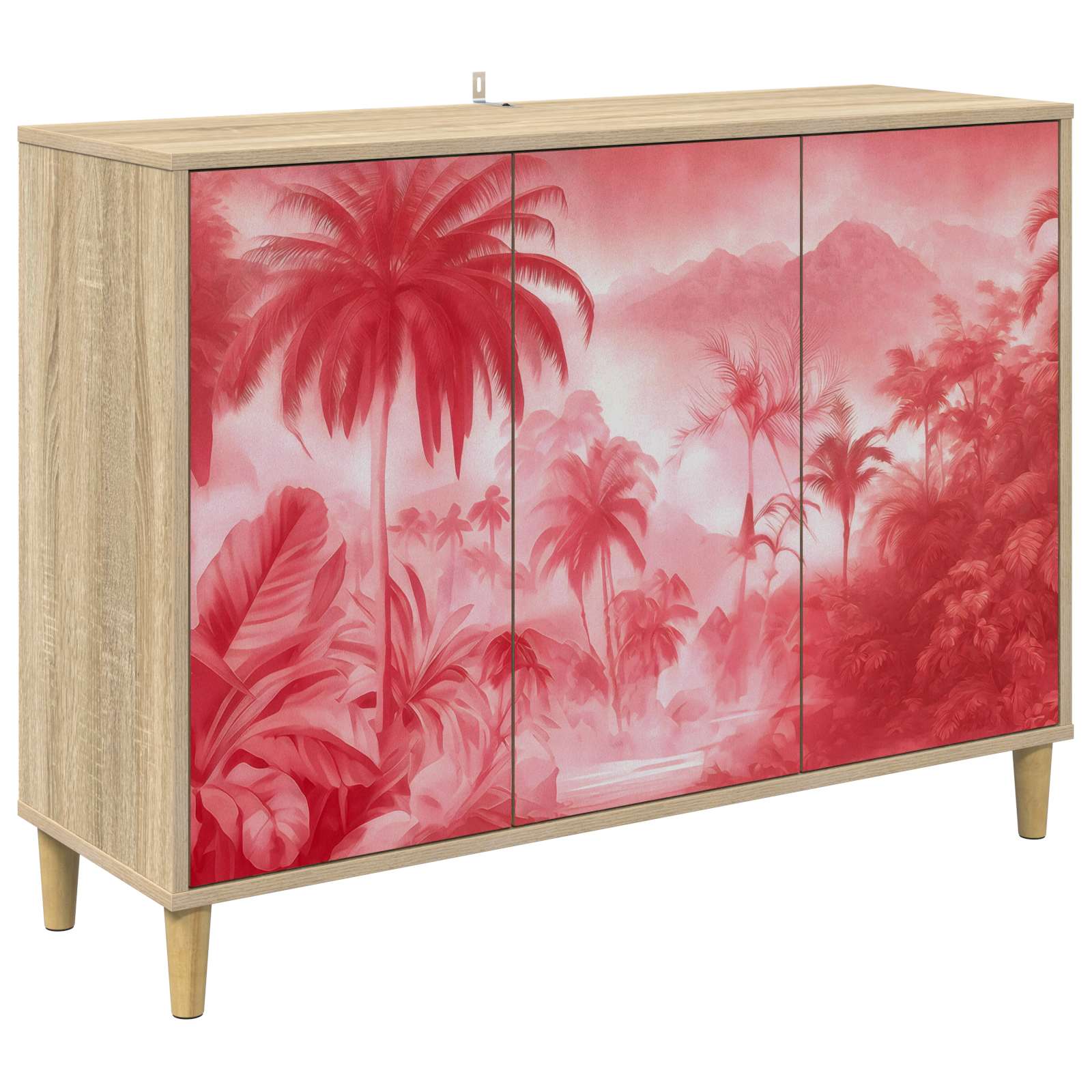 vidaXL Bufet AACHEN Sonoma 102 x 33 x 75 cm Drewno inżynieryjne