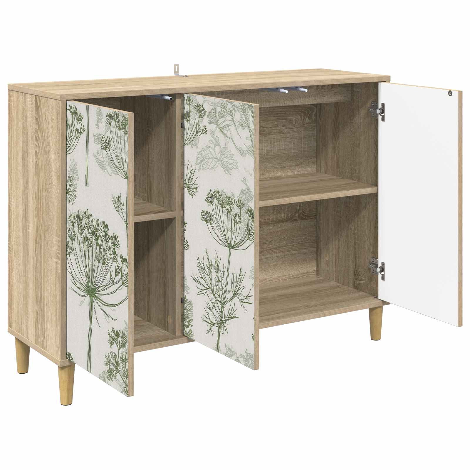 vidaXL Bufet GOTHA Sonoma 102 x 33 x 75 cm Drewno inżynieryjne
