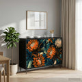 vidaXL Bufet LOCHEM Czarny dąb 102 x 33 x 76 cm Drewno inżynieryjne