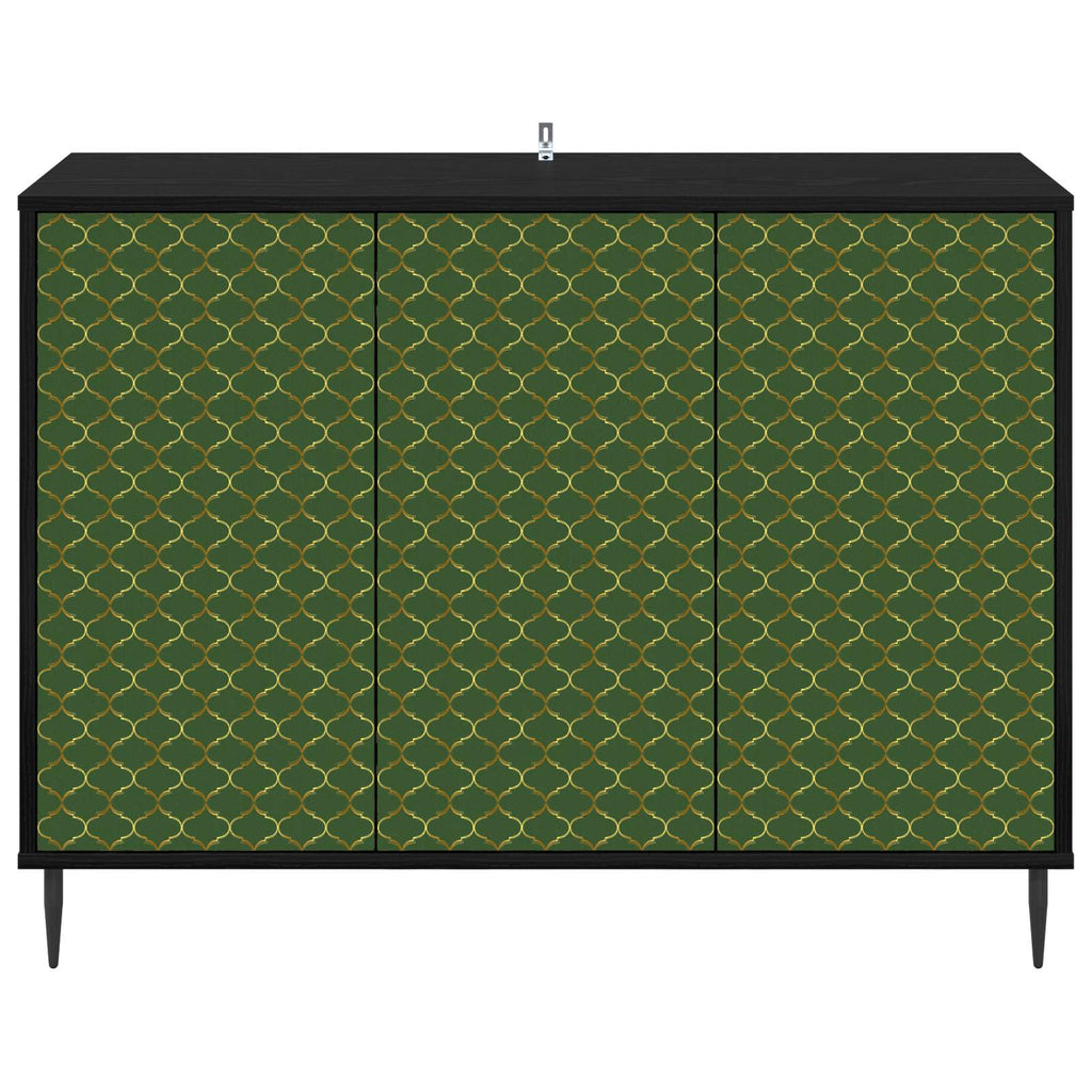vidaXL Bufet GELEEN Czarny dąb 102 x 33 x 76 cm Drewno inżynieryjne