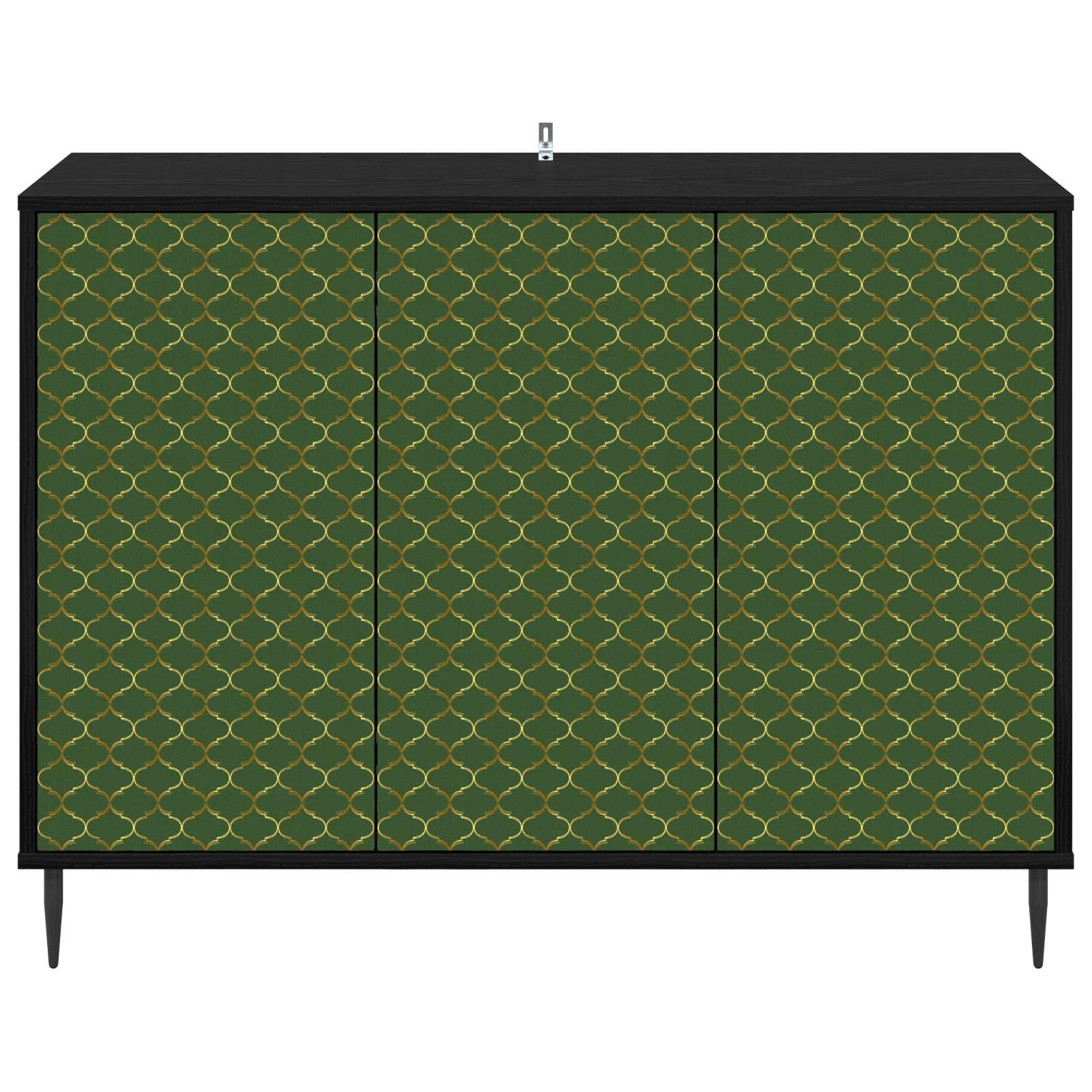 vidaXL Bufet GELEEN Czarny dąb 102 x 33 x 76 cm Drewno inżynieryjne