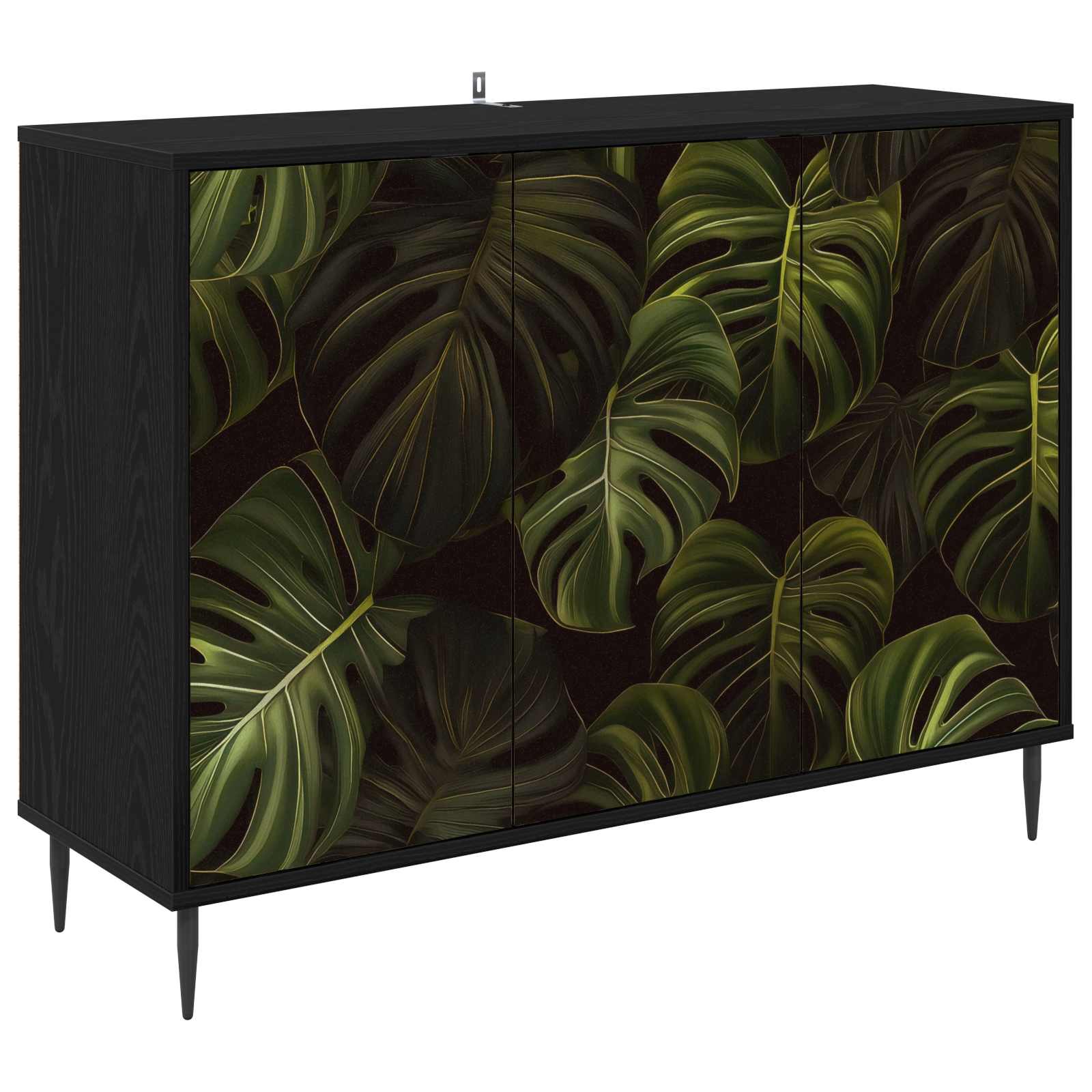 vidaXL Bufet ELBURG Czarny dąb 102 x 33 x 76 cm Drewno inżynieryjne