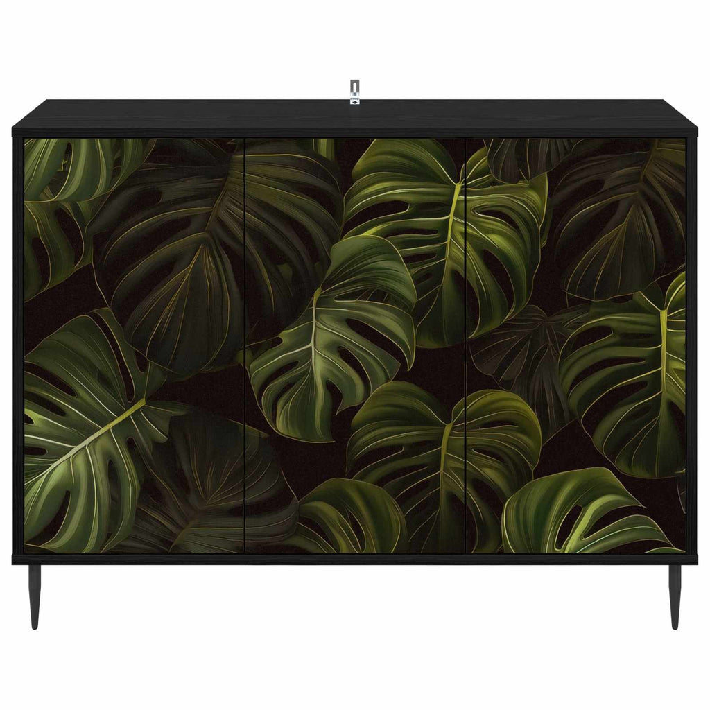vidaXL Bufet ELBURG Czarny dąb 102 x 33 x 76 cm Drewno inżynieryjne