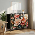 vidaXL Bufet BORNE Czarny dąb 102 x 33 x 76 cm Drewno inżynieryjne
