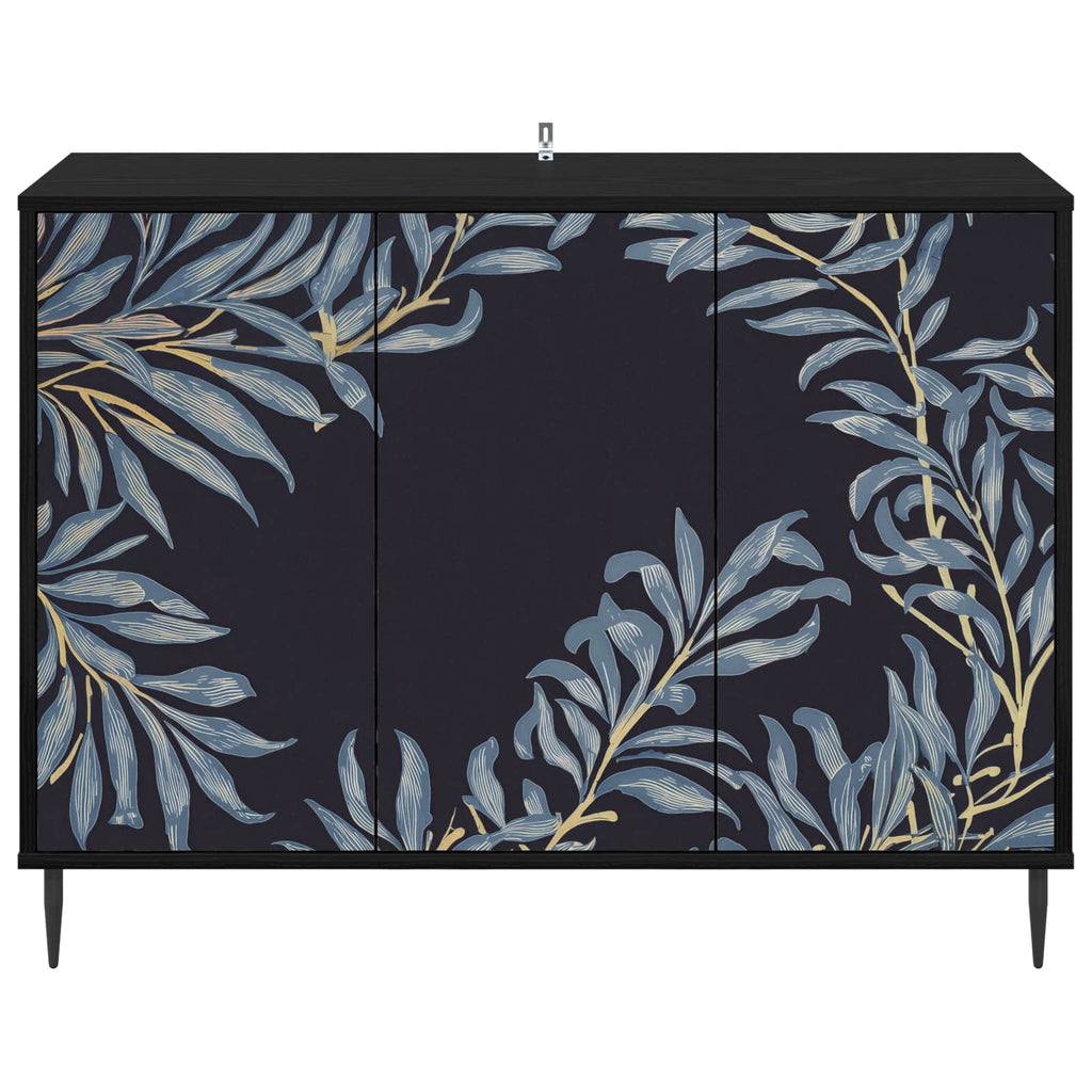 vidaXL Bufet DOKKUM Czarny dąb 102 x 33 x 76 cm Drewno inżynieryjne