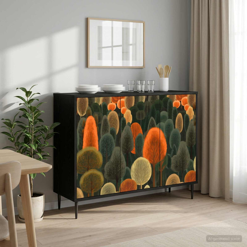 vidaXL Bufet ZAANDAM Czarny dąb 102 x 33 x 76 cm Drewno inżynieryjne