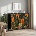 vidaXL Bufet ZAANDAM Czarny dąb 102 x 33 x 76 cm Drewno inżynieryjne