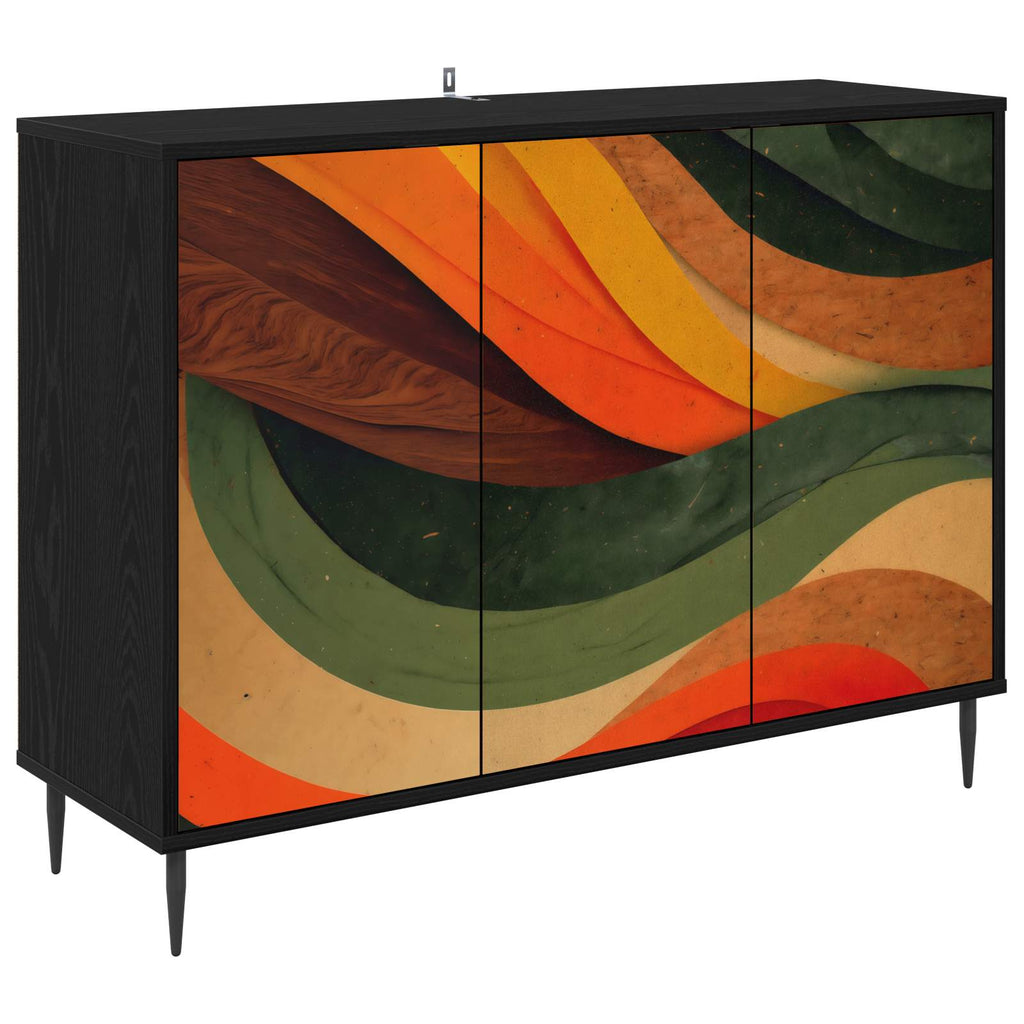 vidaXL Bufet BONN Czarny dąb 102 x 33 x 76 cm Drewno inżynieryjne