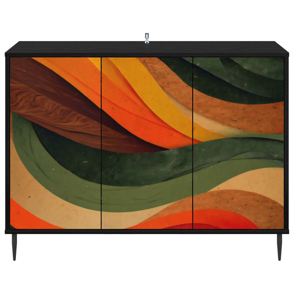 vidaXL Bufet BONN Czarny dąb 102 x 33 x 76 cm Drewno inżynieryjne