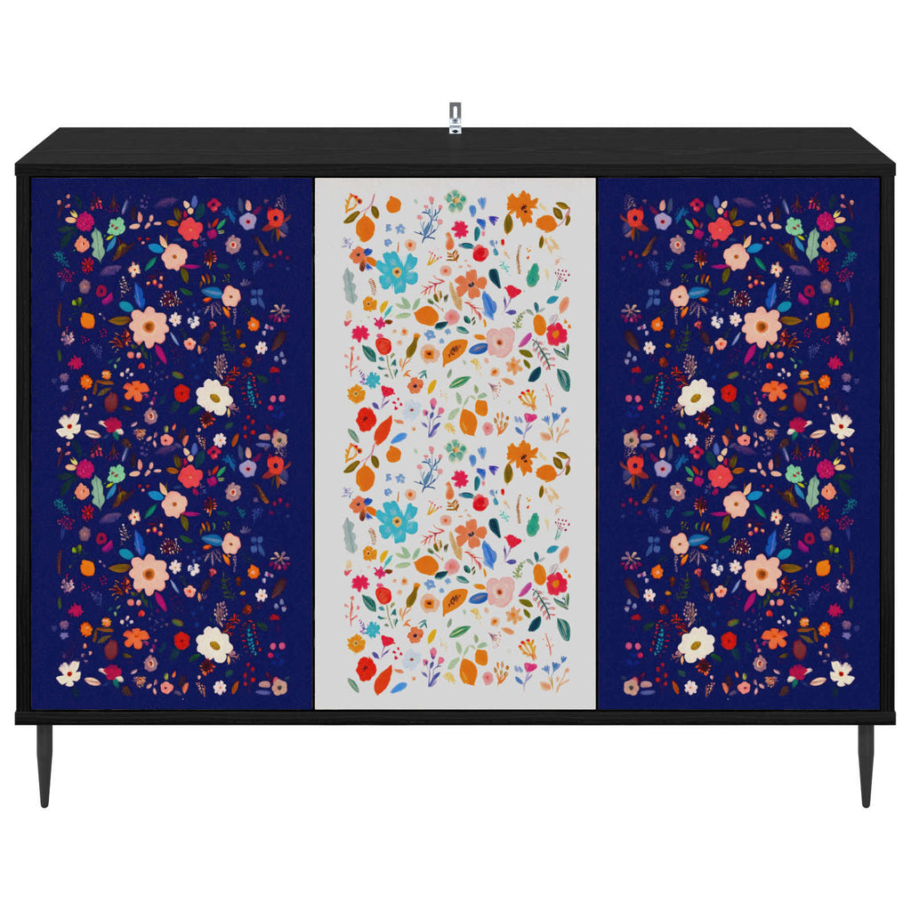 vidaXL Bufet MAINZ Czarny dąb 102 x 33 x 76 cm Drewno inżynieryjne