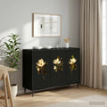 vidaXL Bufet BREMEN Czarny dąb 102 x 33 x 76 cm Drewno inżynieryjne