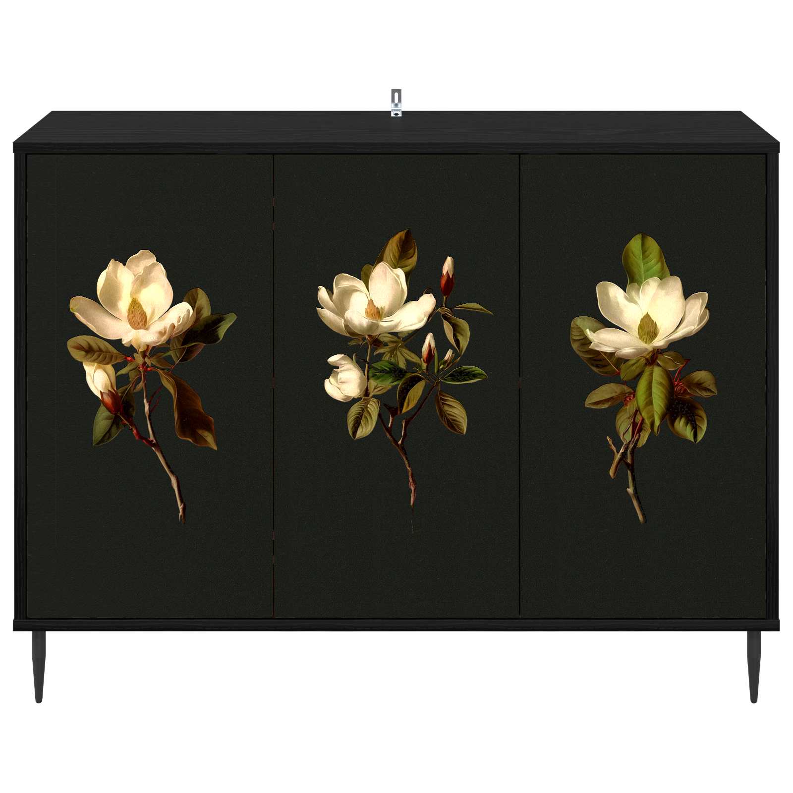 vidaXL Bufet BREMEN Czarny dąb 102 x 33 x 76 cm Drewno inżynieryjne