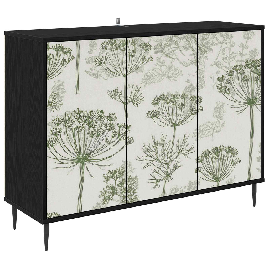 vidaXL Bufet GOTHA Czarny dąb 102 x 33 x 76 cm Drewno inżynieryjne