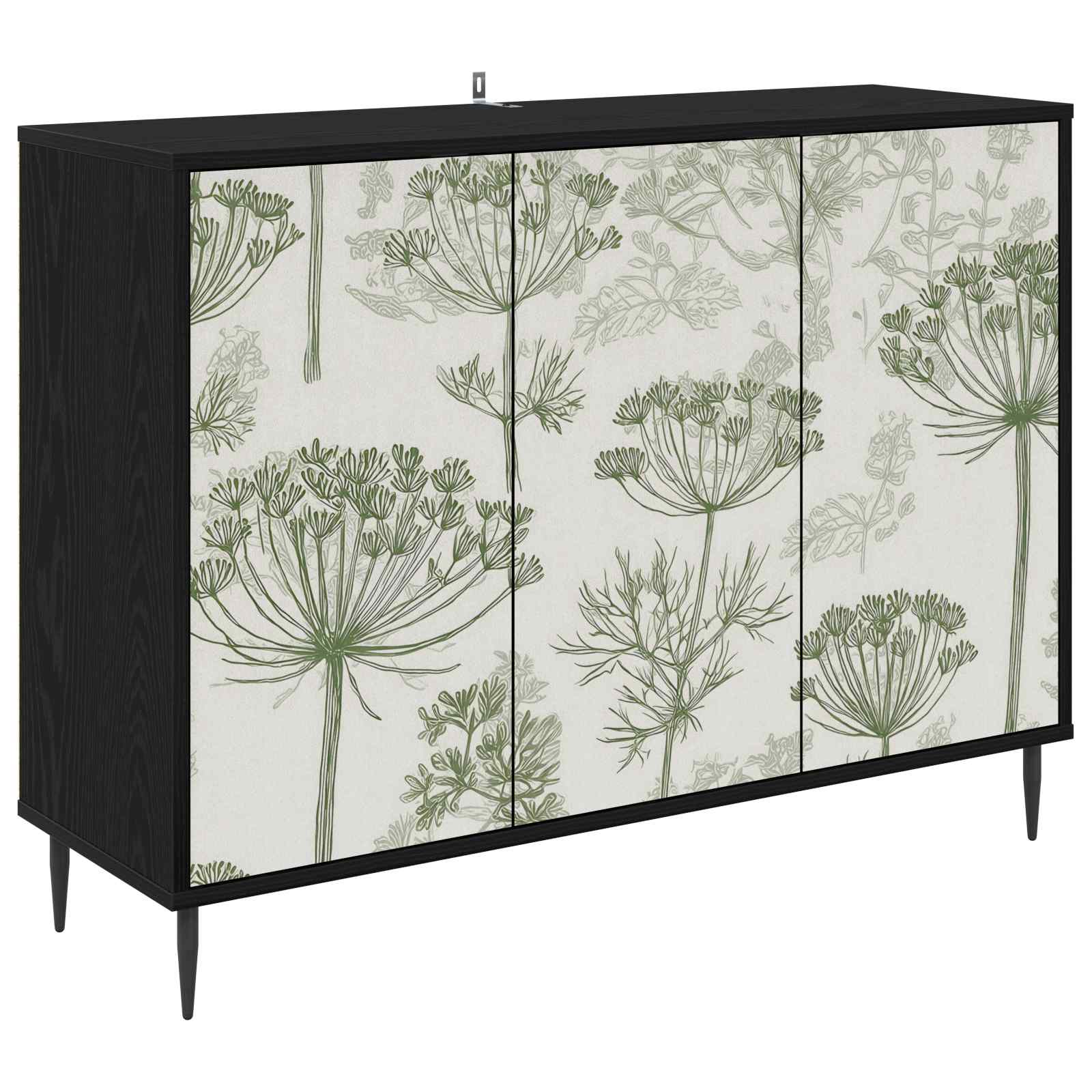 vidaXL Bufet GOTHA Czarny dąb 102 x 33 x 76 cm Drewno inżynieryjne