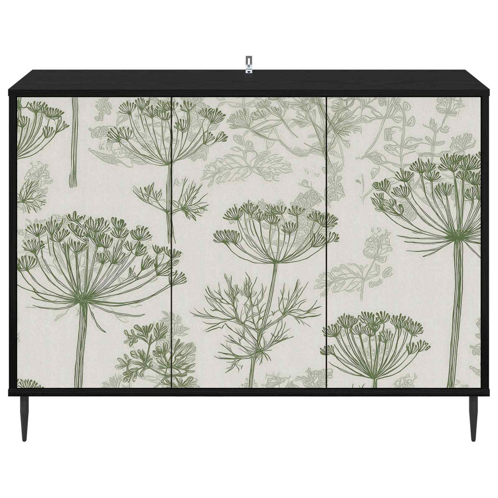 vidaXL Bufet GOTHA Czarny dąb 102 x 33 x 76 cm Drewno inżynieryjne