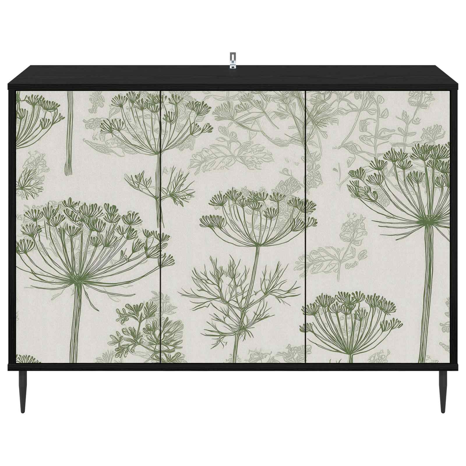 vidaXL Bufet GOTHA Czarny dąb 102 x 33 x 76 cm Drewno inżynieryjne