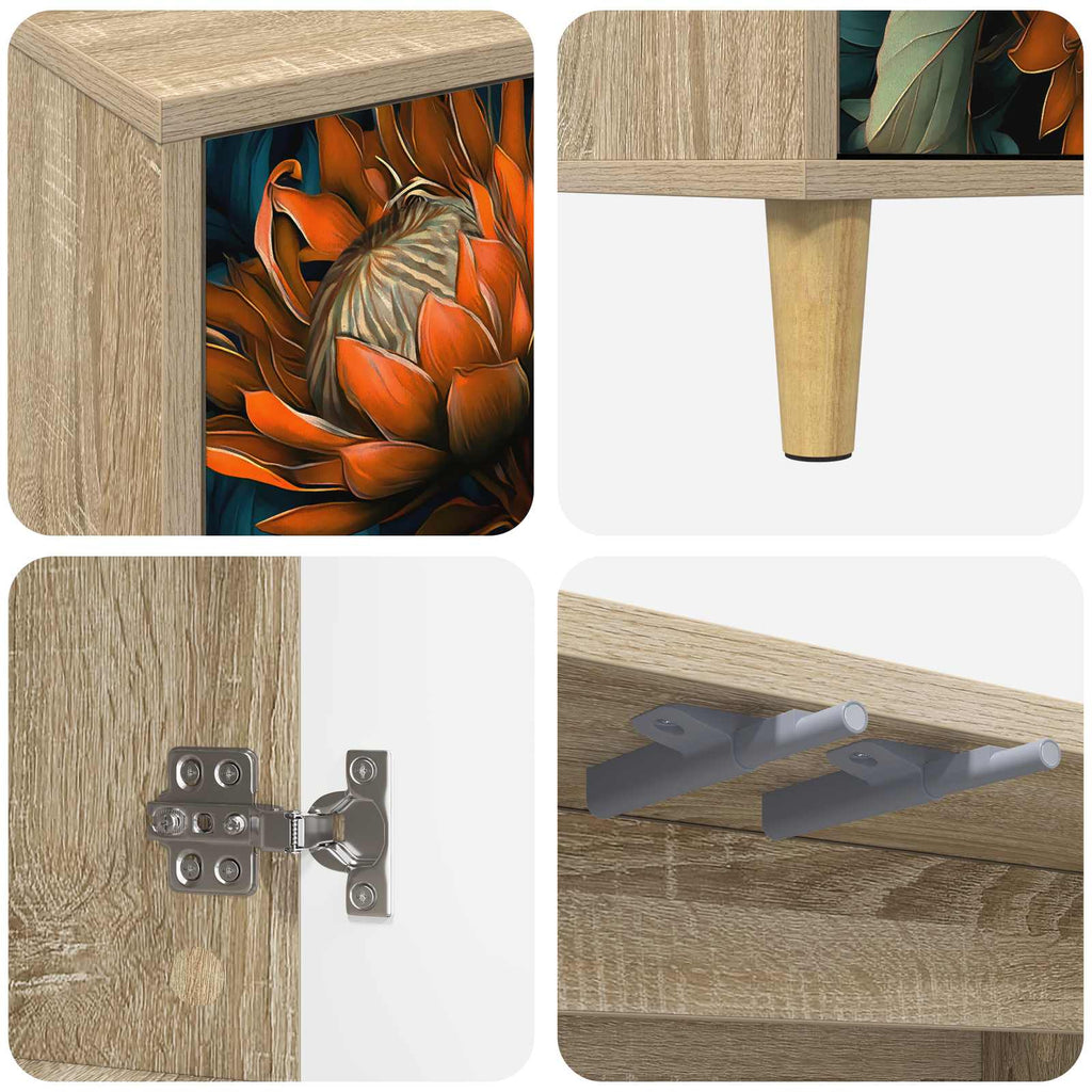 vidaXL Szafka pod telewizor LOCHEM 69 x 33 x 50 cm Sonoma