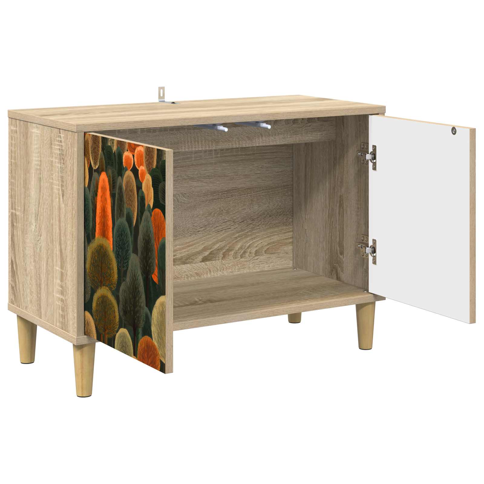 vidaXL Szafka pod telewizor ZAANDAM 69 x 33 x 50 cm Sonoma