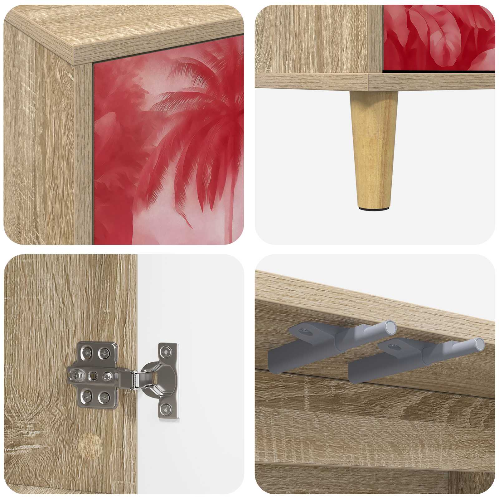 vidaXL Szafka pod telewizor AACHEN 69 x 33 x 50 cm Sonoma