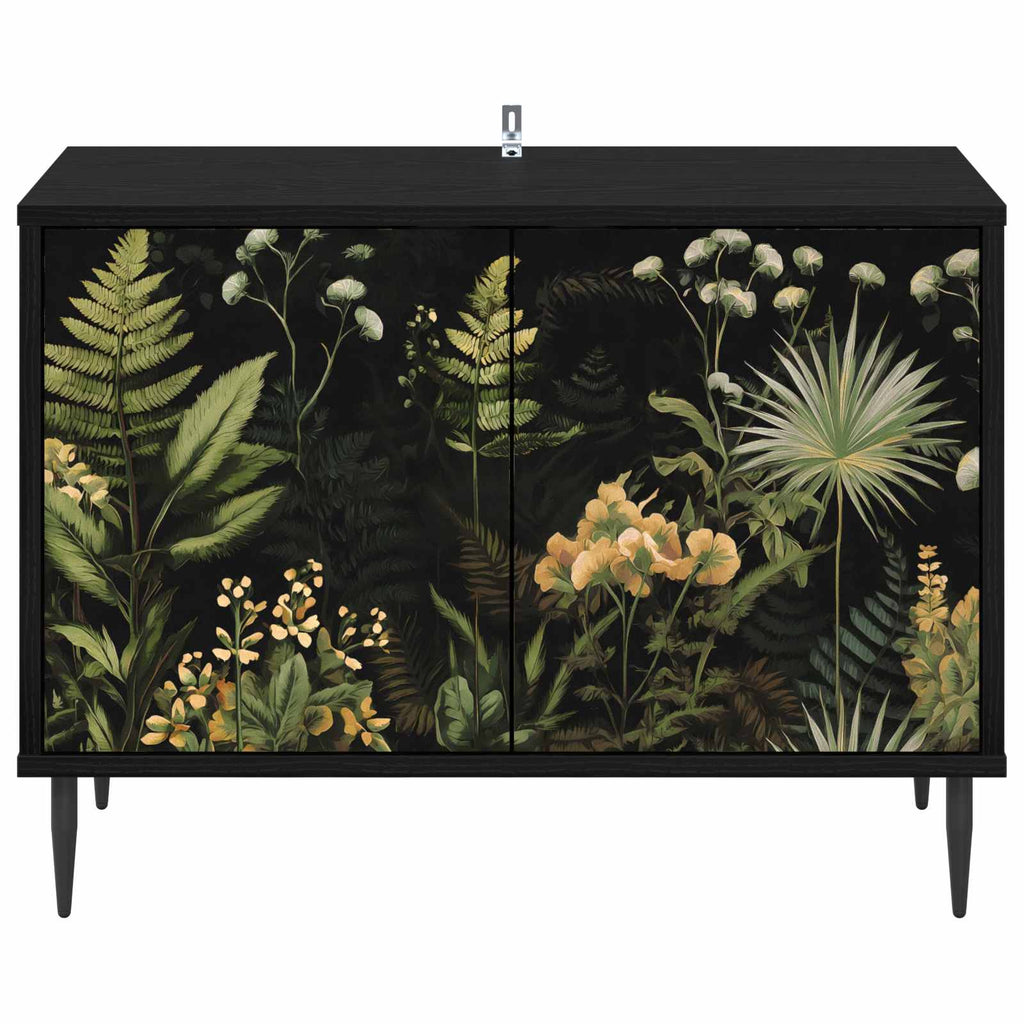 vidaXL Szafka pod telewizor RHENEN 69 x 33 x 50,5 cm Czarny dąb