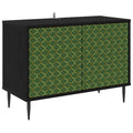 vidaXL Szafka pod telewizor GELEEN 69 x 33 x 50,5 cm Czarny dąb